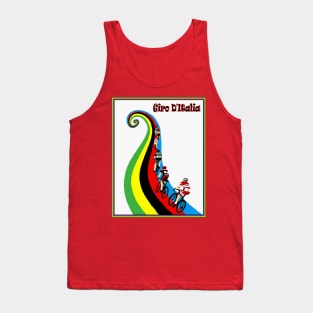 Giro D Italia Abstract Surreal Bicycle Racing Advertising Print Tank Top